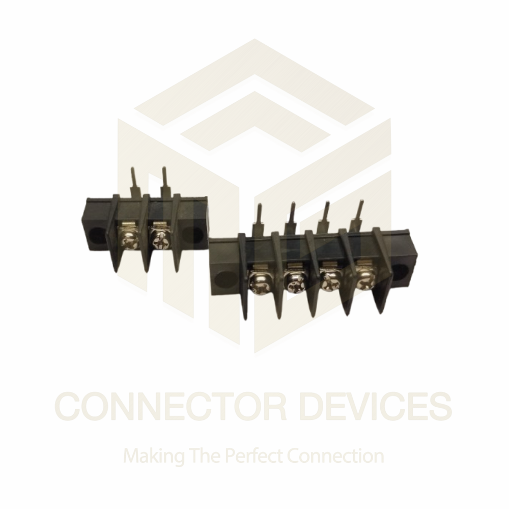 Barrier Terminal Block Right Angle Side Screw Zb25ra 7.62mm - Pvc Material, 7.62mm Pitch, Black Color | Industrial Use, Operating Temperature -40â°c To +105â°c