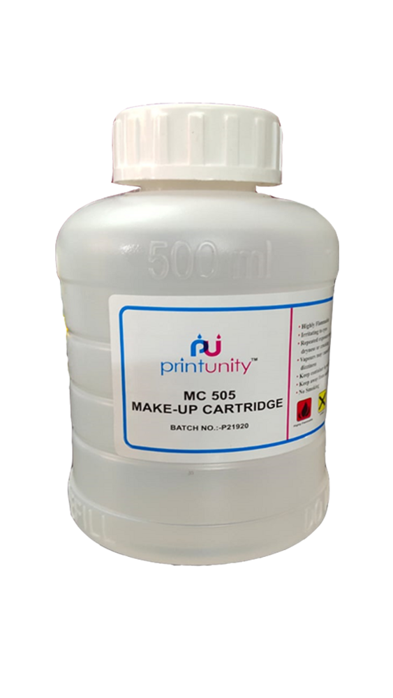 Makeup Cartridge - 500ml Solvent Based Ink, Black & Transparent Color Options | Digital Printing, Ink Jet Cartridge for Linx Printers