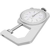 Dimond Thickness Gauge - High-quality Metal, 0-20mm Size, Analog Display | White Color For Easy Reading, Durable For Industrial Use