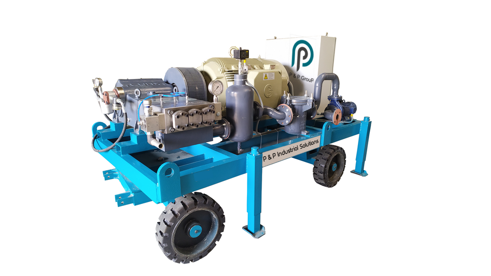 Triplex Plunger Pump - Color: Blue