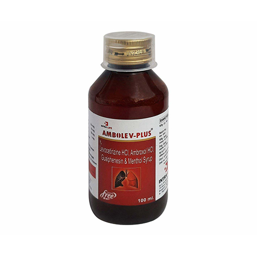 100ml Levocetirizine HCI Ambroxol HCI Guaiphen And Menthol Syrup