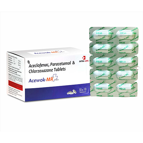 Aceclofenac Paracetamol And Chlorzoxazone Tablets