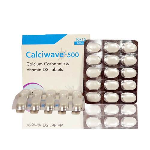 500m Calcium Carbonate And Vitamin D3 Tablets