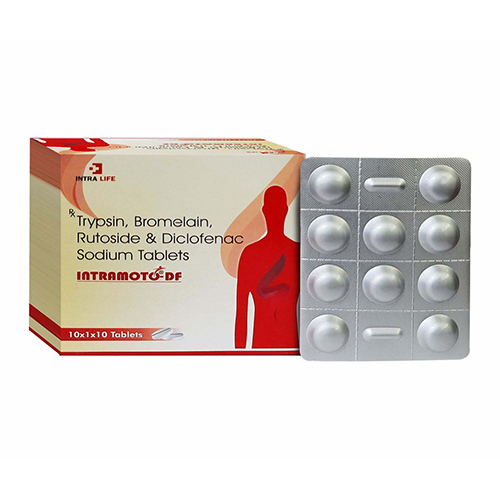 Trypsin Bromelain Rutoside And Diclofenac Sodium Tablets - Drug Type: General Medicines