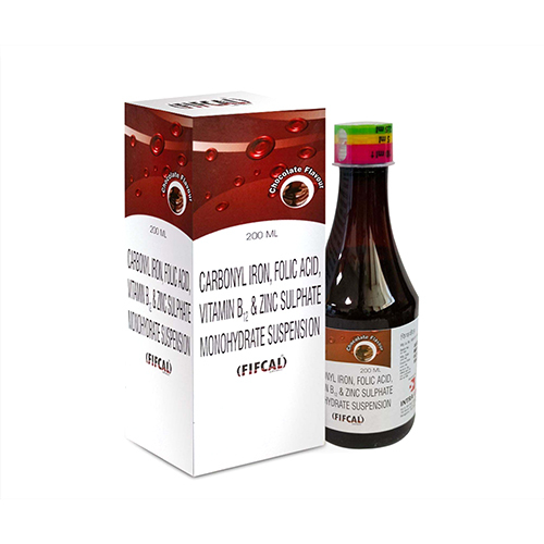 200ml Carbonyl Iron Folic Acid Vitamin B12 And Zinc Sulphate Monohydrate Suspension