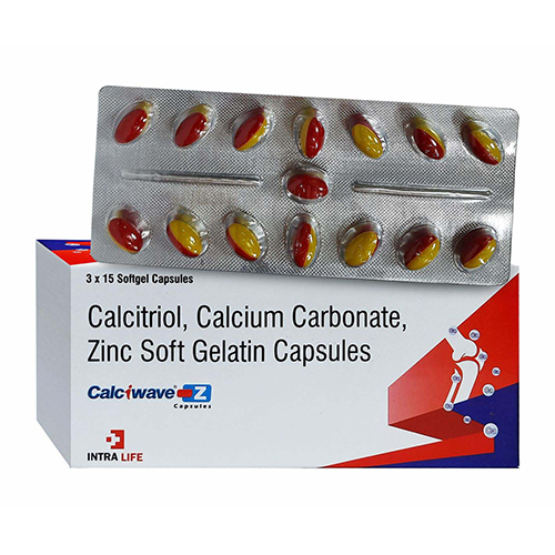 Calcitriol Calcium Carbonate Zinc Soft Gelatin Capsules