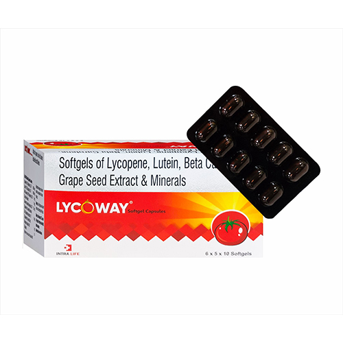 Softgel Of Lycopene Lutein Beta Grape Seed Extraxt And Minerals Capsules