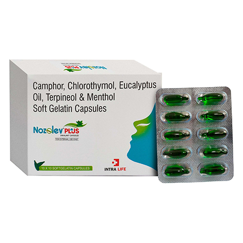 Camphor Chlorothymol Eucalyptus Oil Terpineol And Menthol Soft Gelatin Capsules - Drug Type: General Medicines