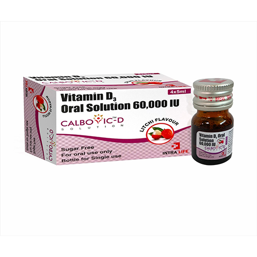 60000 Iu Vitamin D3 Oral Solution - Drug Type: General Medicines