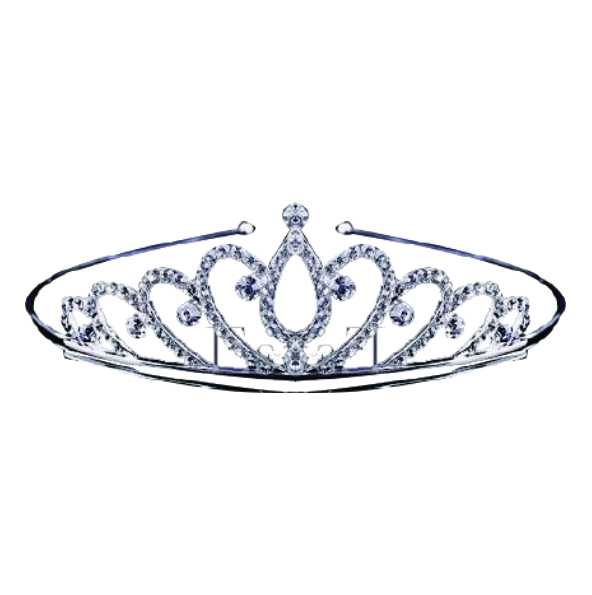 Diamond Crown - Brass Alloy, 7.5x7 Inches, Gold Plated | Handcrafted, Glossy, Anti-tarnish, Lightweight, Traditional Royalty Design