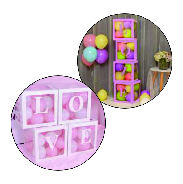 Love Balloon Box - Color: Red