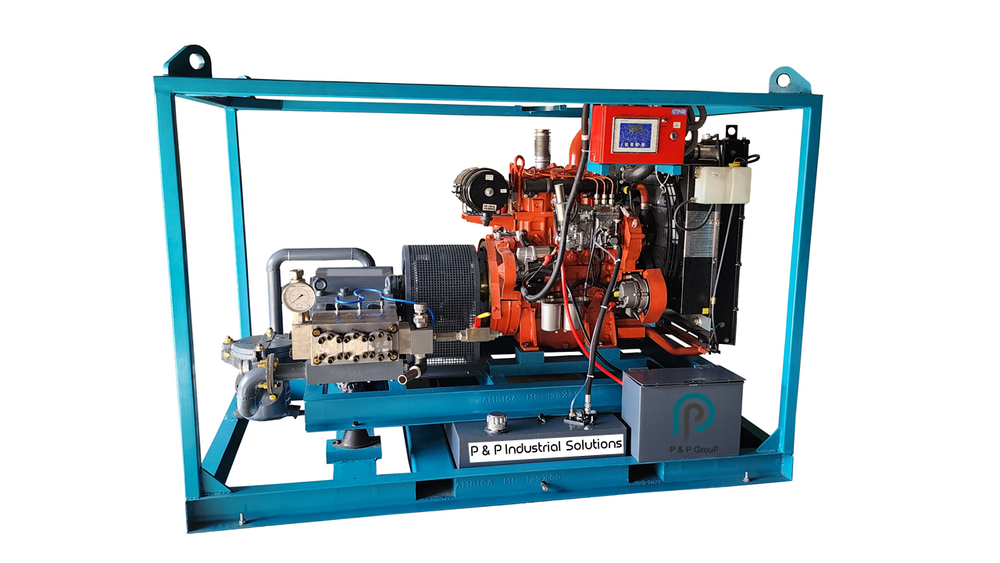 Reciprocating Plunger Pump - Color: Blue