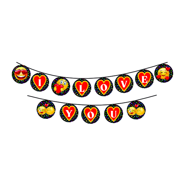 Emoji Love Banner