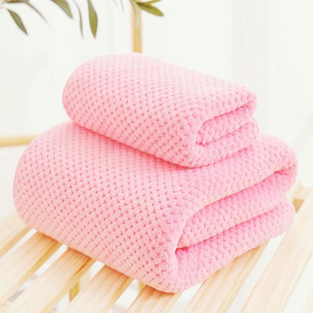 Linear Microfiber Bath Towel & Hand Towel Set Size - Color: Multi