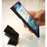 Metal Mobile Security Stand - Color: Black