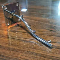 Ms Chrome Display Hook - 6 Inch Round Utility Hook | Durable Mild Steel, Wall-mounted Design, Ideal For Garment Stores