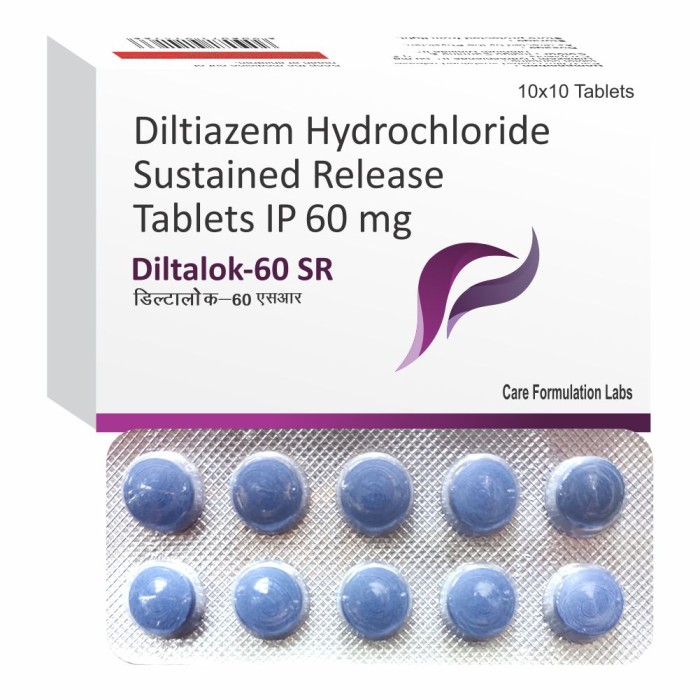 Diltiazem Hydrochloride IP 60 mg Diltiazem Hydrochloride IP 60 mg