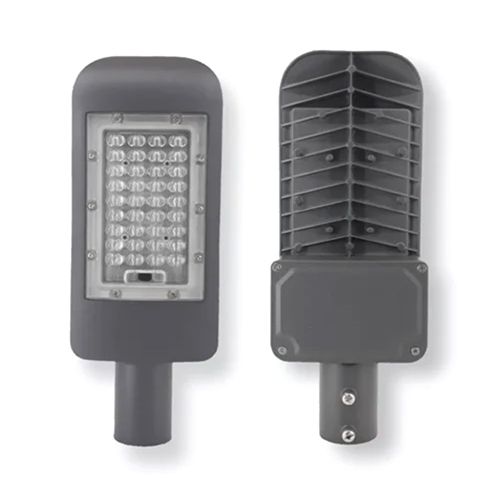 Aluminium LED Street Light - 25W, IP55 Rated, Polished Black Finish | Energy-Efficient, Cool White 27000K Brightness