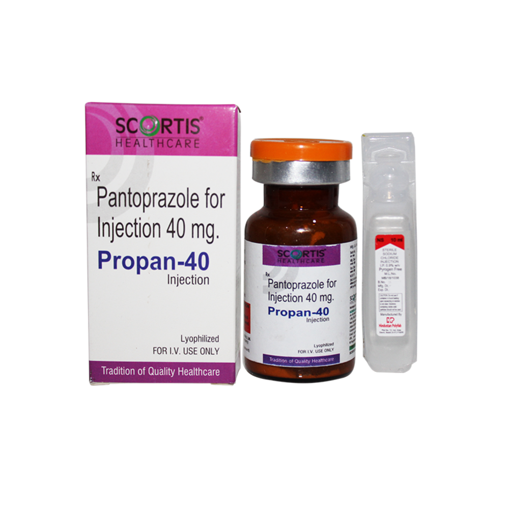 Propan 40 Injection (Pantoprazole For Injection Propan 40 ) - Physical Form: Liquid