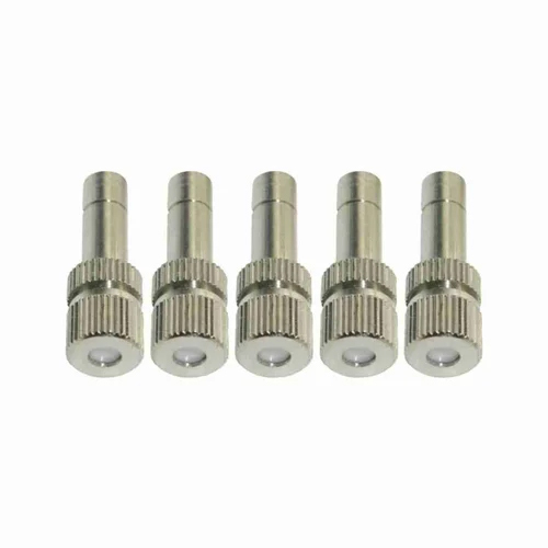 Pushfit 6mm Misting Nozzle - Stainless Steel, 1/4 Inch Size, Orifice Diameter 0-0.5 mm (0.3 mm) | 10 Bar Pressure, Polished Finish for Efficient Misting