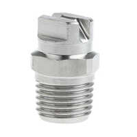 Flat Spray Nozzles - Stainless Steel, 1/4" Size, 6 Bar Pressure | Polished Finish, 1/4 Inch Thread, Suitable For Industrial Use