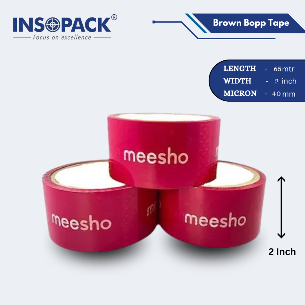 Logo Printed Tape - Color: Red