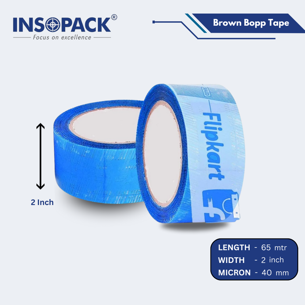 Custom Printed Bopp Tape - Color: White