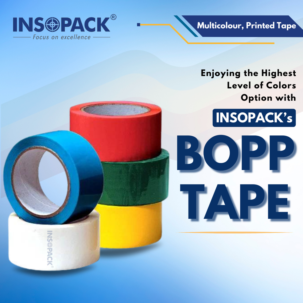 Custom Printed Bopp Tape - Color: White