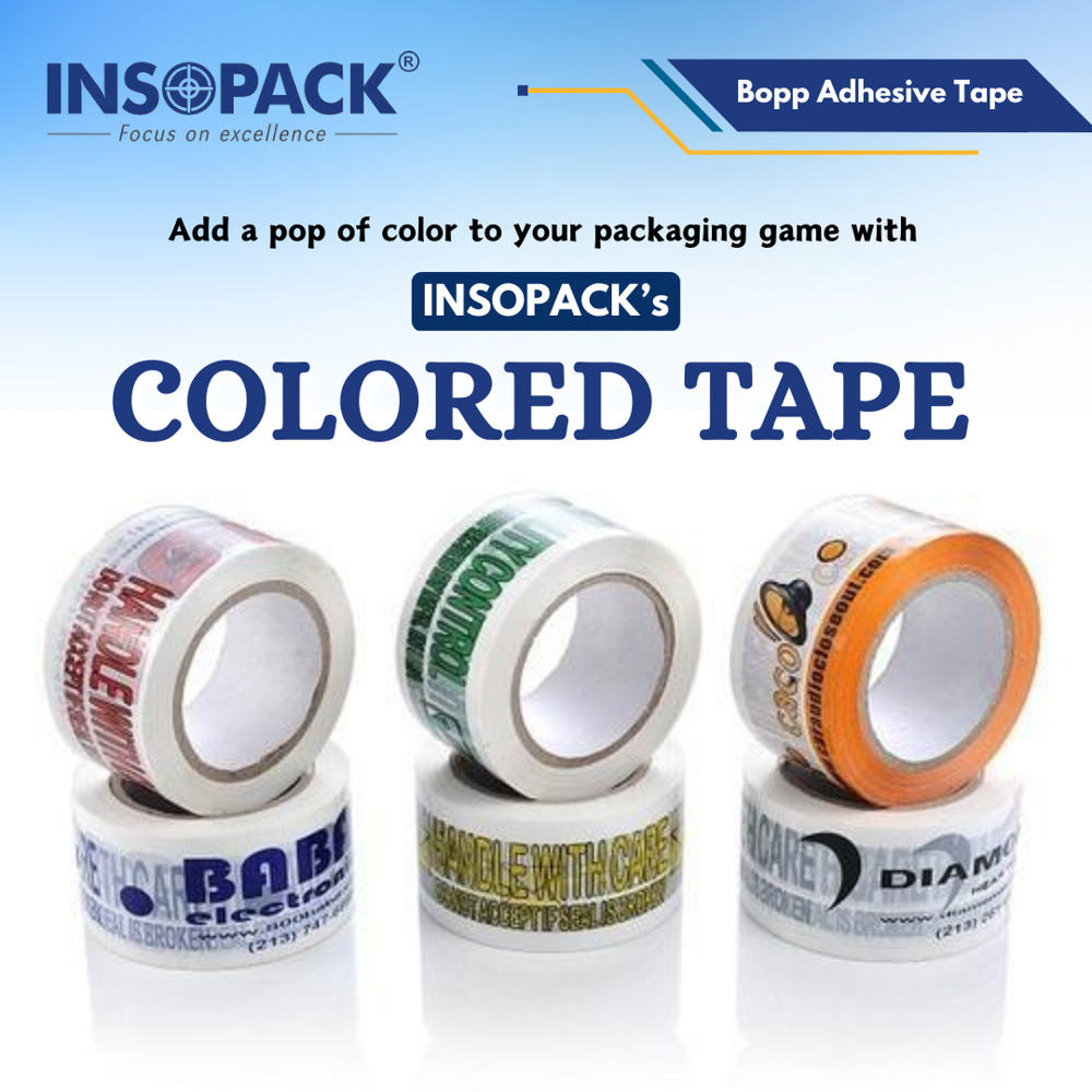 Printed Bopp Packing Tape - Biaxially Oriented Polypropylene, Single Side Adhesive, White Color | Custom Branding, High Adhesion, 12 Months Shelf Life