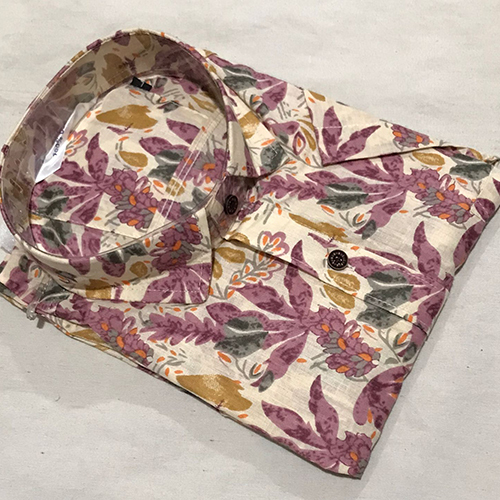 Mens Printed Half Sleeve Shirt