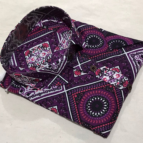 Party Wear Printed Half Sleeve Shirt