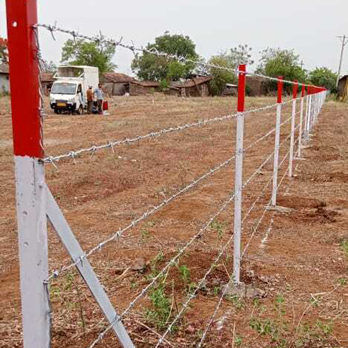 Angle Barbad Wire Compound Work