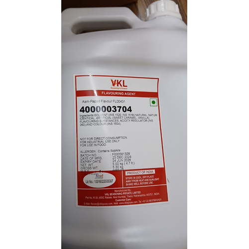Aam Papad Flavouring Agent - Physical Form: Liquid