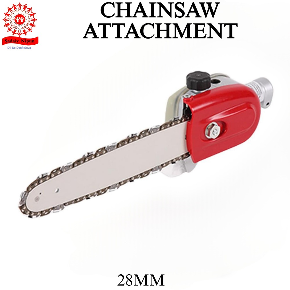 BAT0126 Chainsaw Attachment 28mm Replacement for Brush Cutters, Trimmers, Strimmers & Lawn Mowers (35CC-72CC Models)