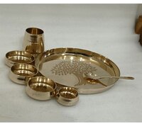 Kansa Thali Set - Color: Gold