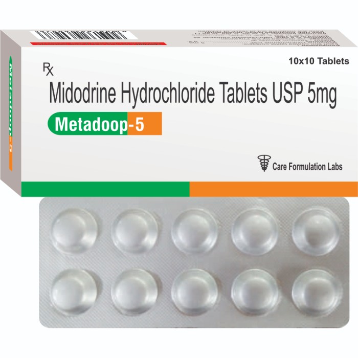 Midodrine Hydrochloride USP 5mg