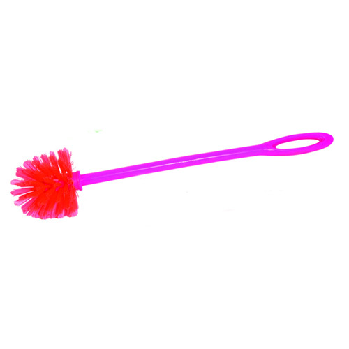 Round Handle Eco Toilet Brush - Color: Red