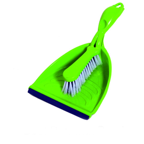 Dust Pan With Brush - Color: Green