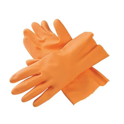 Rubber Hand Gloves - Color: Orange