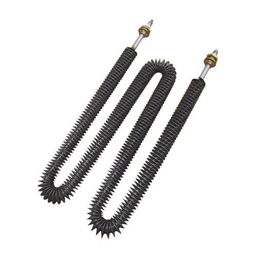 Finned Tubular Heating Element - Color: Black