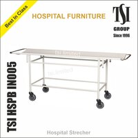 Heavy-duty Medical Stretcher Trolley - Stainless Steel, 70 In X 22 In Adjustable Height, 250 Kg Weight Capacity | Robust Design, Exceptional Mobility, Easy Maintenance