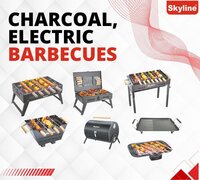 Skyline Barrel Charcoal Barbecue with 10 Skews