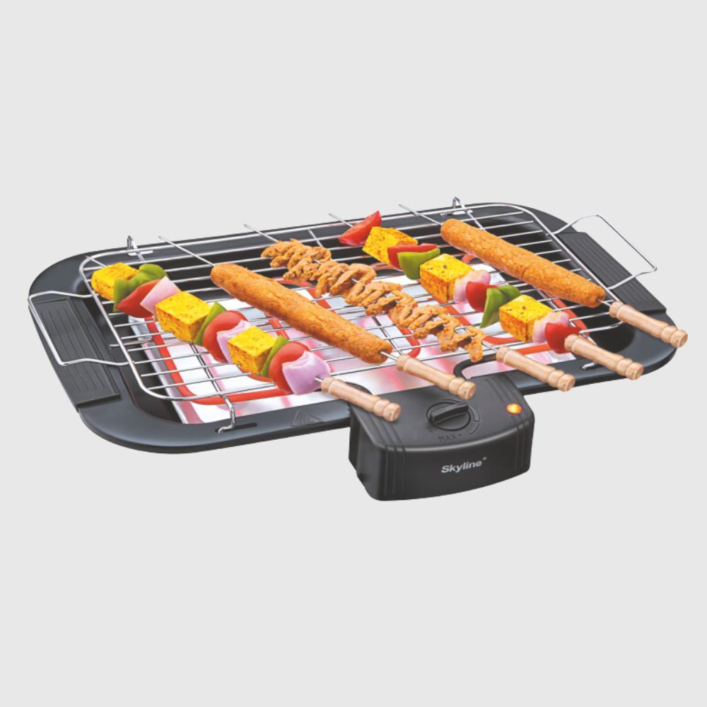 Skyline 2000W Electric Barbecue Grill with 5 Skewers