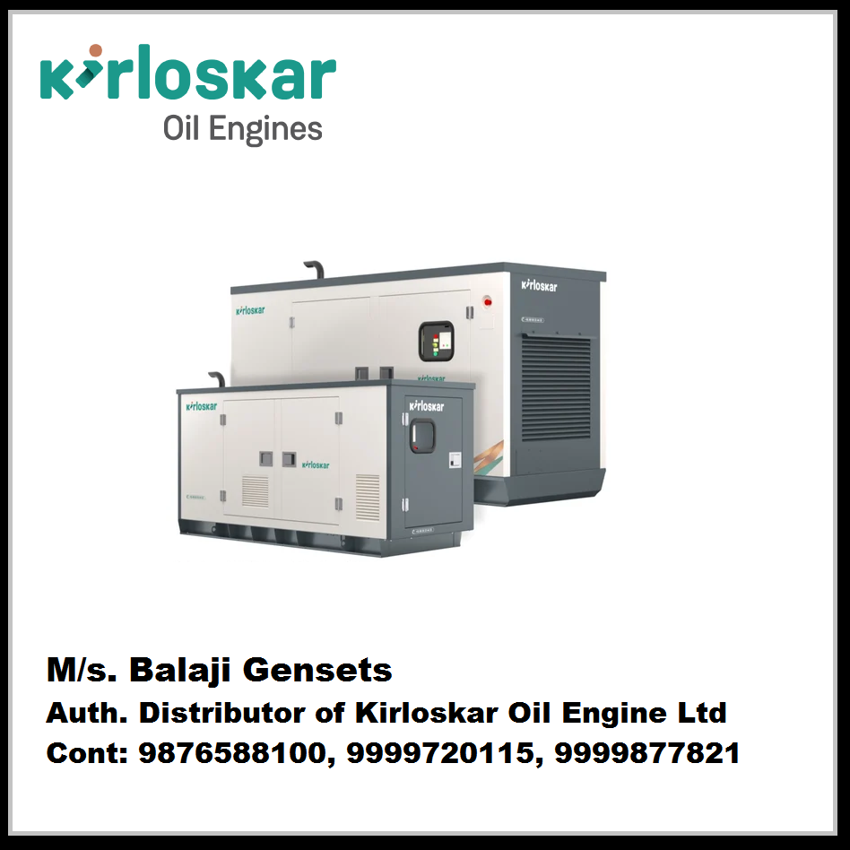 15 Kva Kirloskar Gas Generator - Color: Green