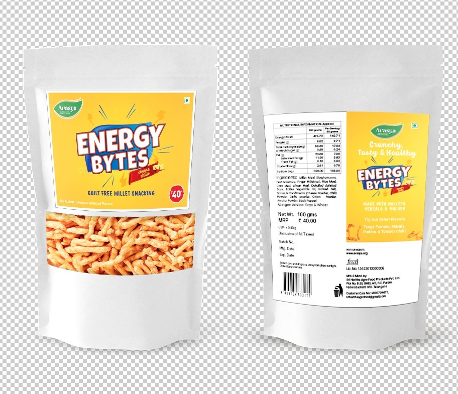 Energy Bytes Cheese Chilli - Shelf Life: 6 Months