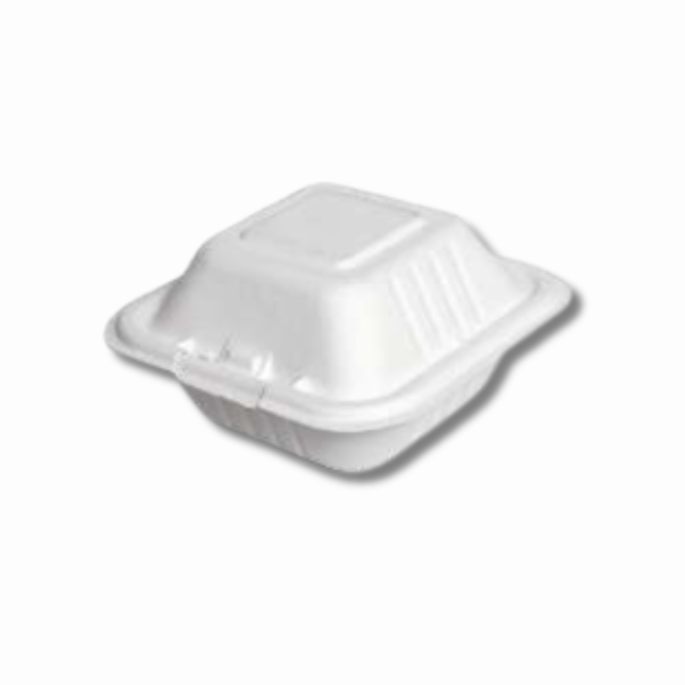 Moulded Fibre Products - Itc 9x9 Meal Box - Color: White