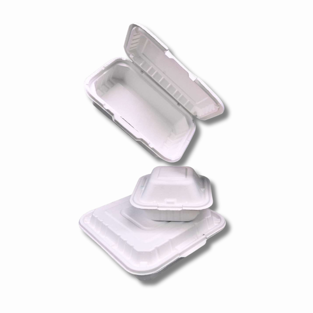 Moulded Fibre Products - Itc 9x9 Meal Box - Color: White