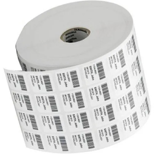 Polyester Barcode Label Roll - Color: White