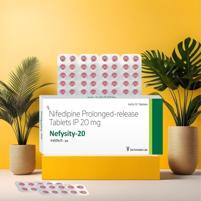 Nifedipine IP 20 mg Extended Release Tablet