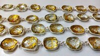 Yellow Rutilated Quartz Briolette Free Shape 12 to 15mm